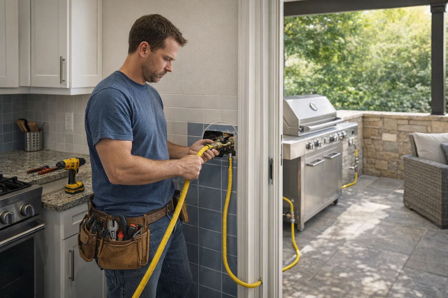 Gas Line Installation Costs 2026: Kitchen, Dryer, and Outdoor Grill by Region